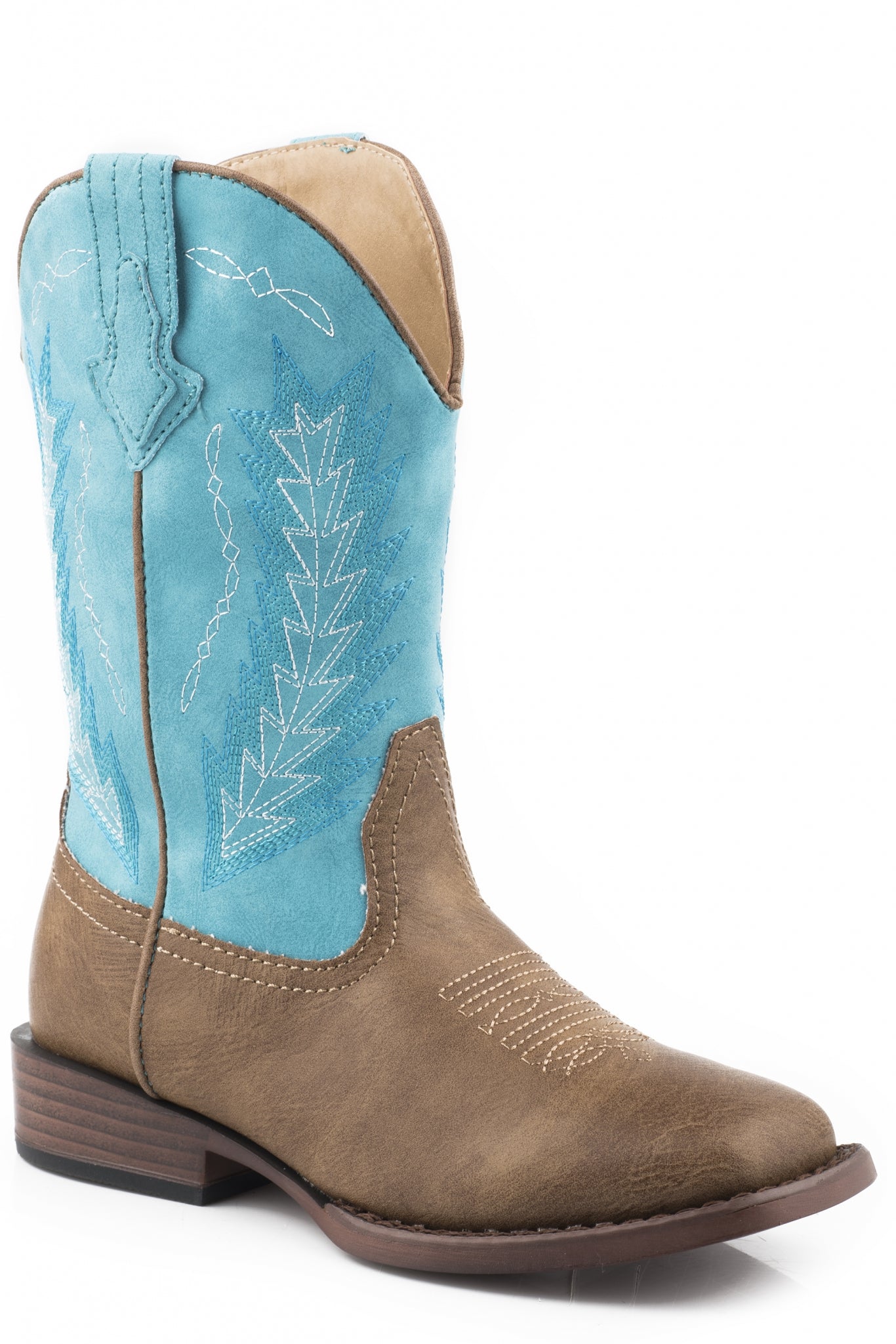 Roper Suede Vamp Boots - tan