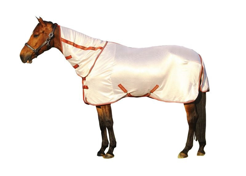 TuffRider Comfy Plus Combo Neck Zebra Print Fly Sheet - The Lexington Horse