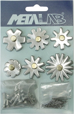 Metalab Stainless Steel Brushed Spur Rowels Card B