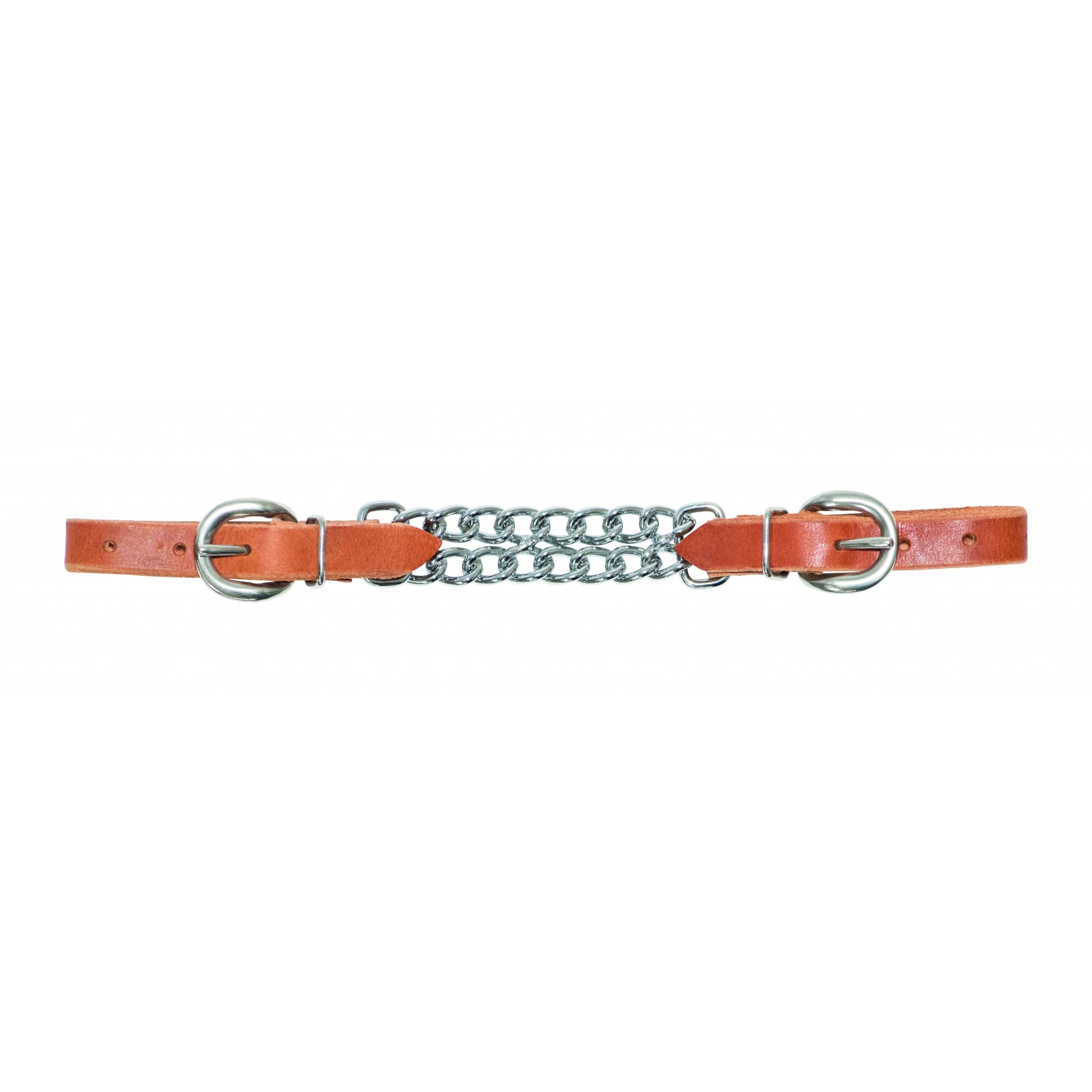 Wildfire Saddlery Harness Leather Double Chain Curb Strap