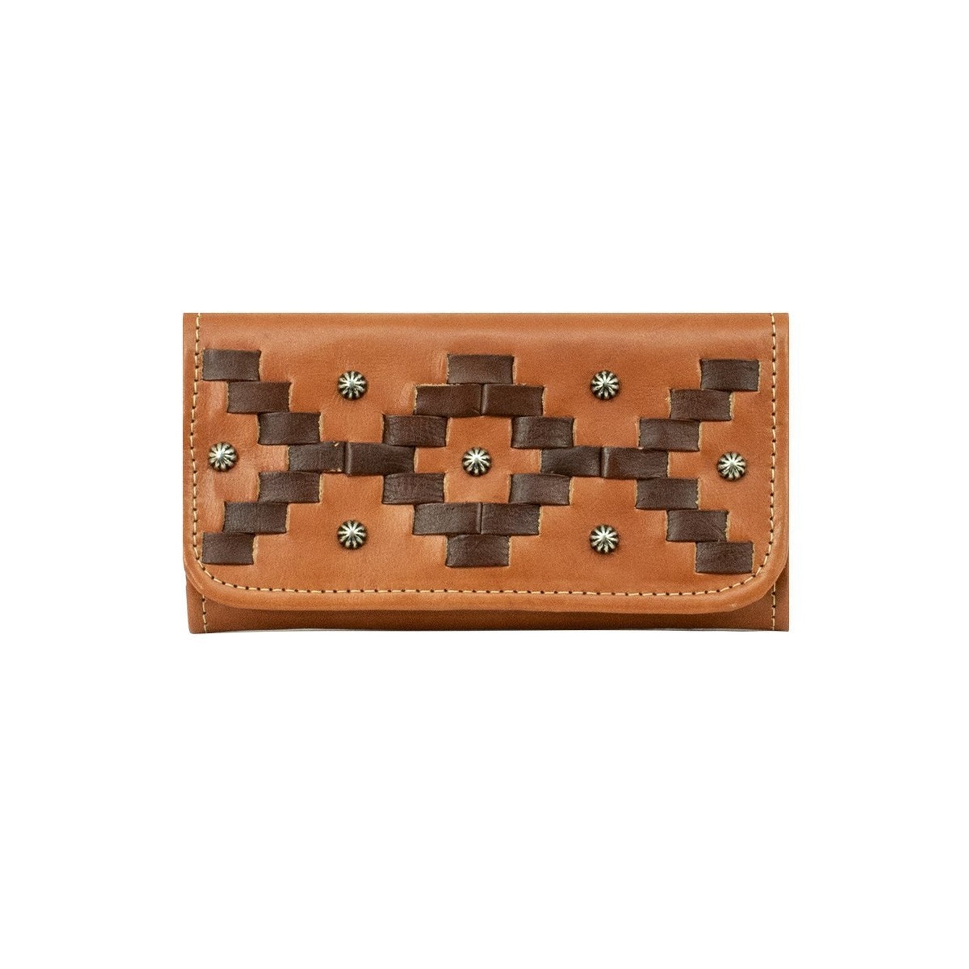 American West Ladies Tribal Weave Tri-Fold Wallet