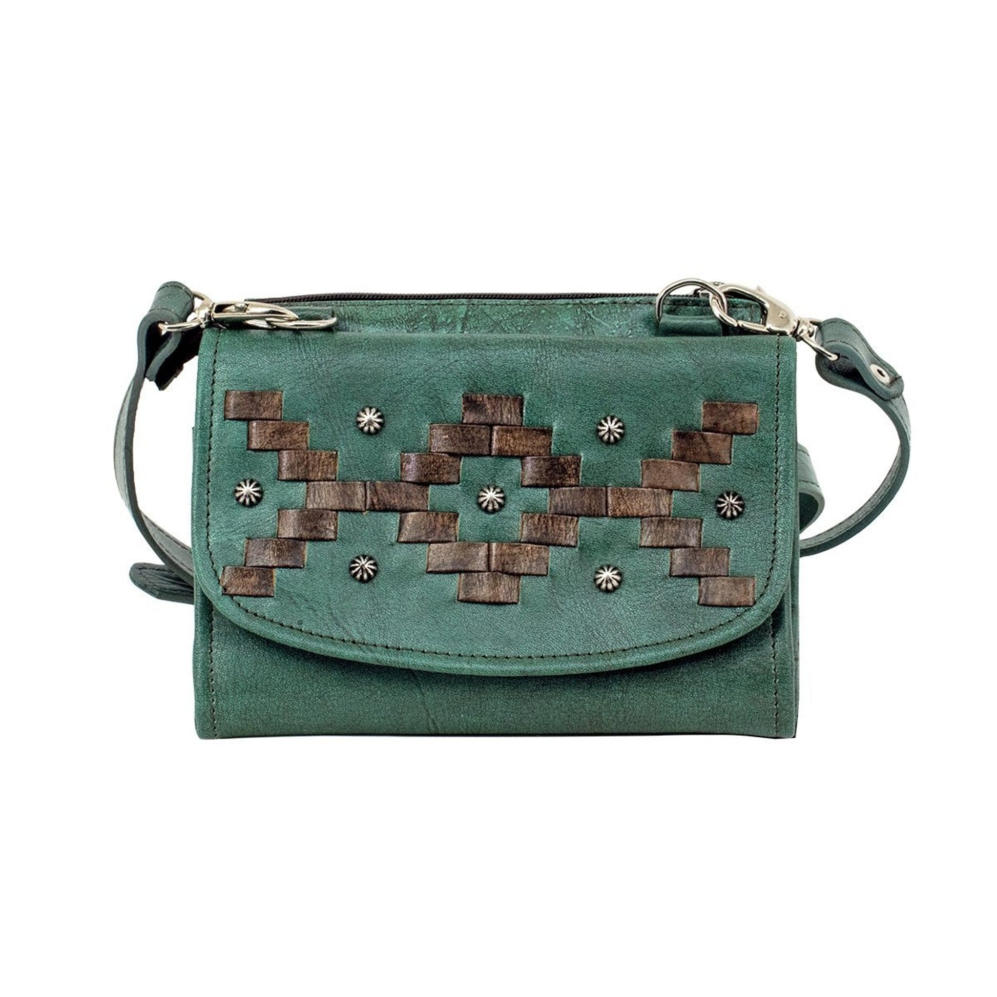 American West Tribal Weave Small Crossbody Bag/Wallet
