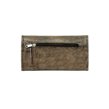 American West Ladies Tribal Weave Tri-Fold Wallet