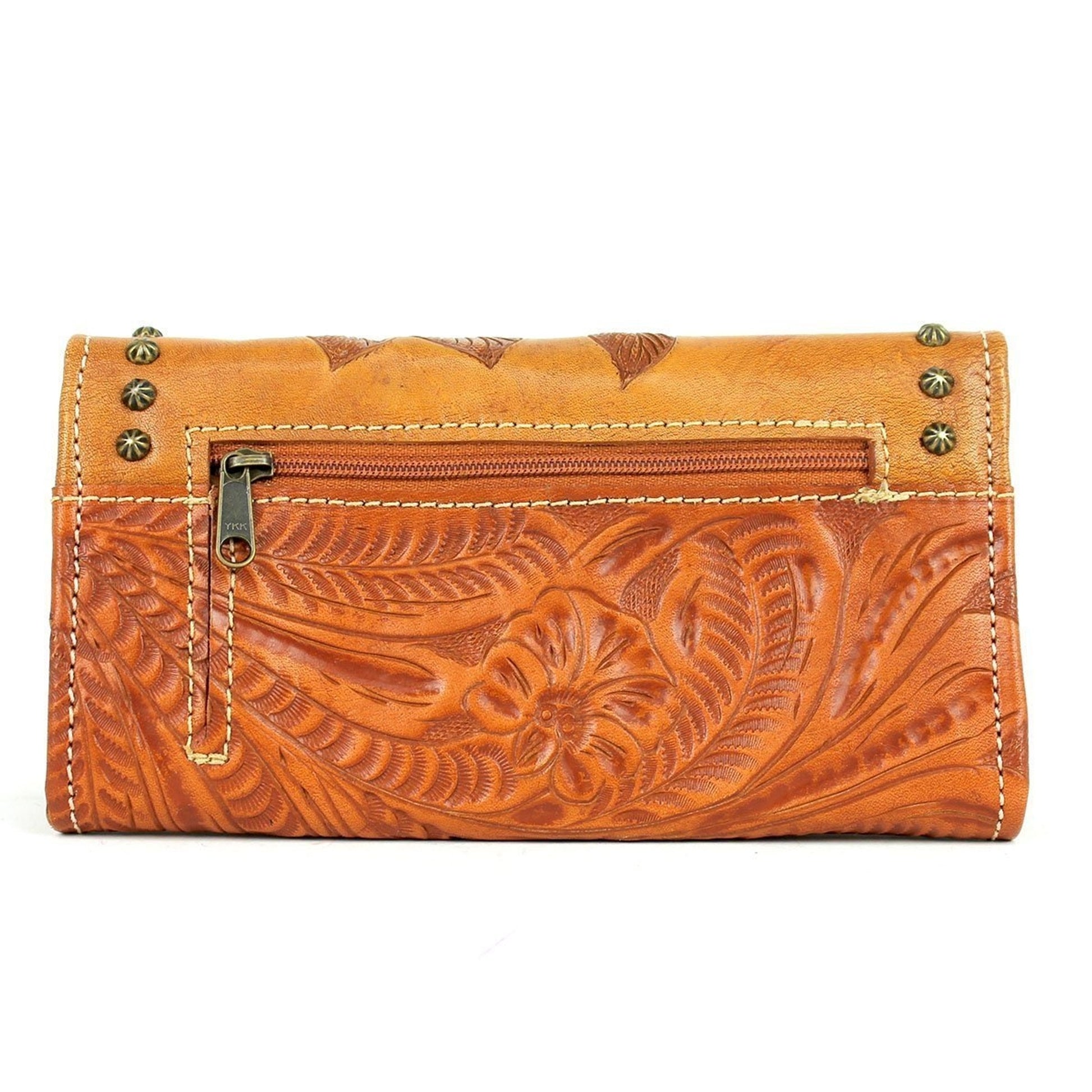 American West Ladies Texas Rose Tri-Fold Wallet