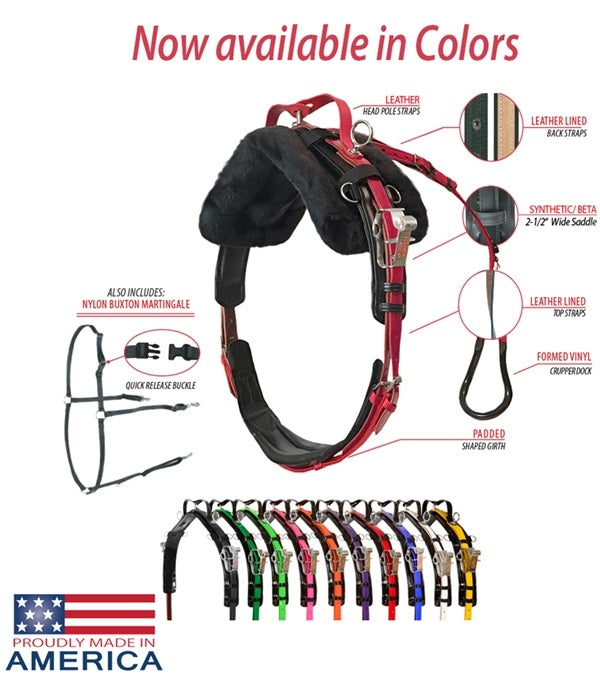 Feather-Weight Pony Synthetic Standard Race Harness