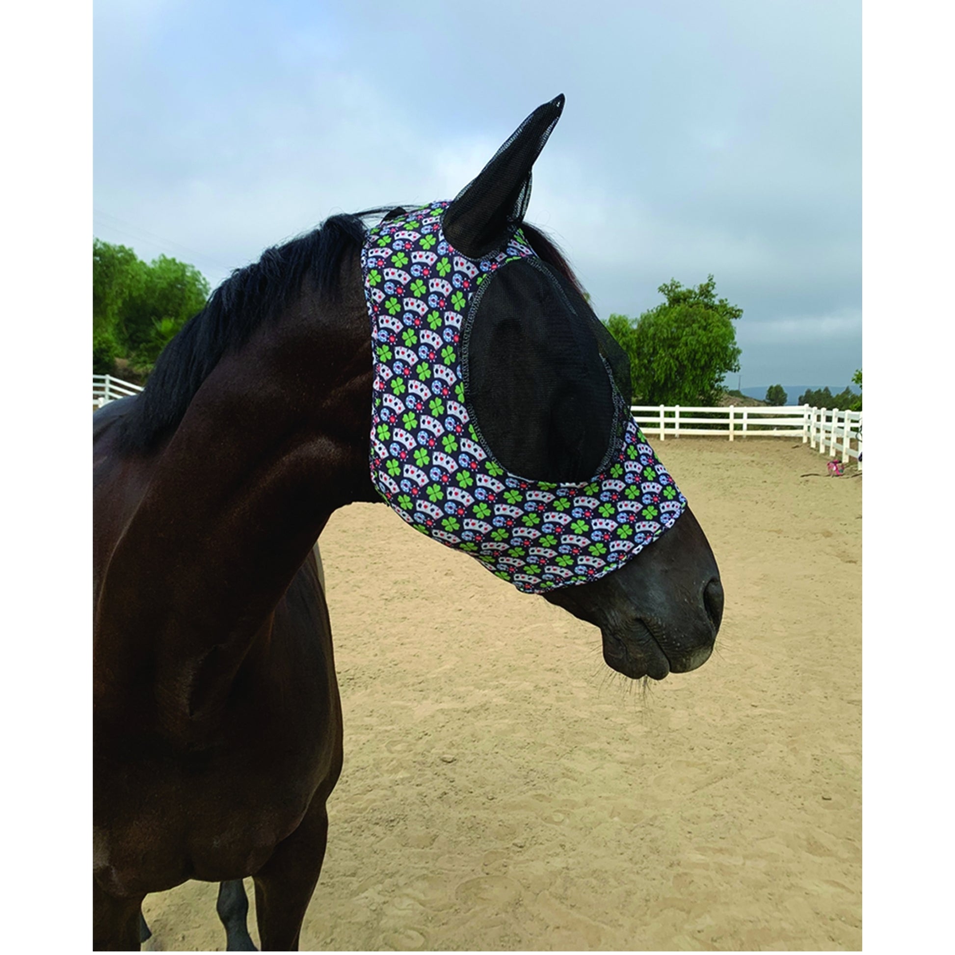 Professionals Choice Comfort Fit Lycra Fly Mask Po