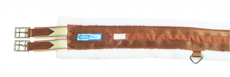 Lettia CoolMax Fleece-Lined Girth 52 Chocolate Brn