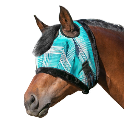 Kensington Draft UV Fleece Trim Fly Mask - Dual Ear & Forelock