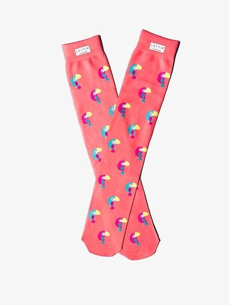 Lettia Ladies Toucan Boot Socks