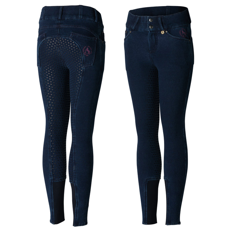 Horze Kids Kacy Denim Winter Full Seat Breeches