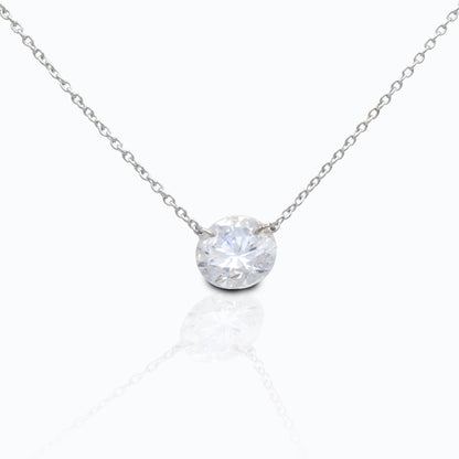 Kelly Herd Clear Stone Naked Pendant - 1CT