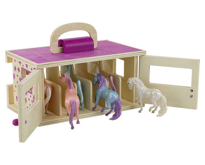 Breyer Unicorn Magic Wooden Carry Stable