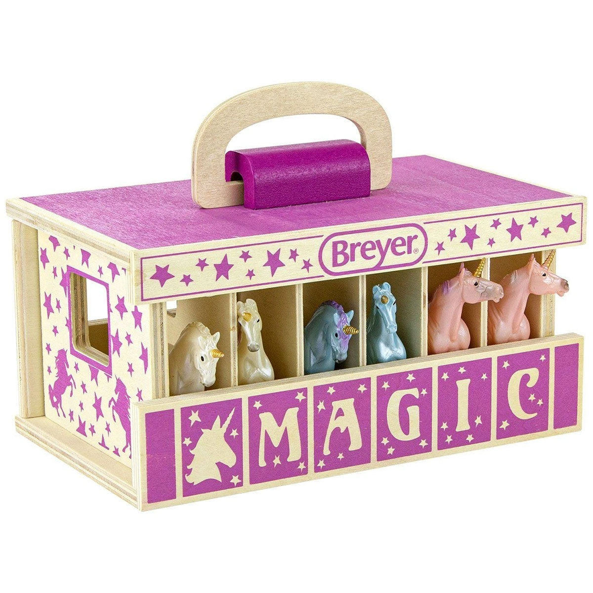 Breyer Unicorn Magic Wooden Carry Stable