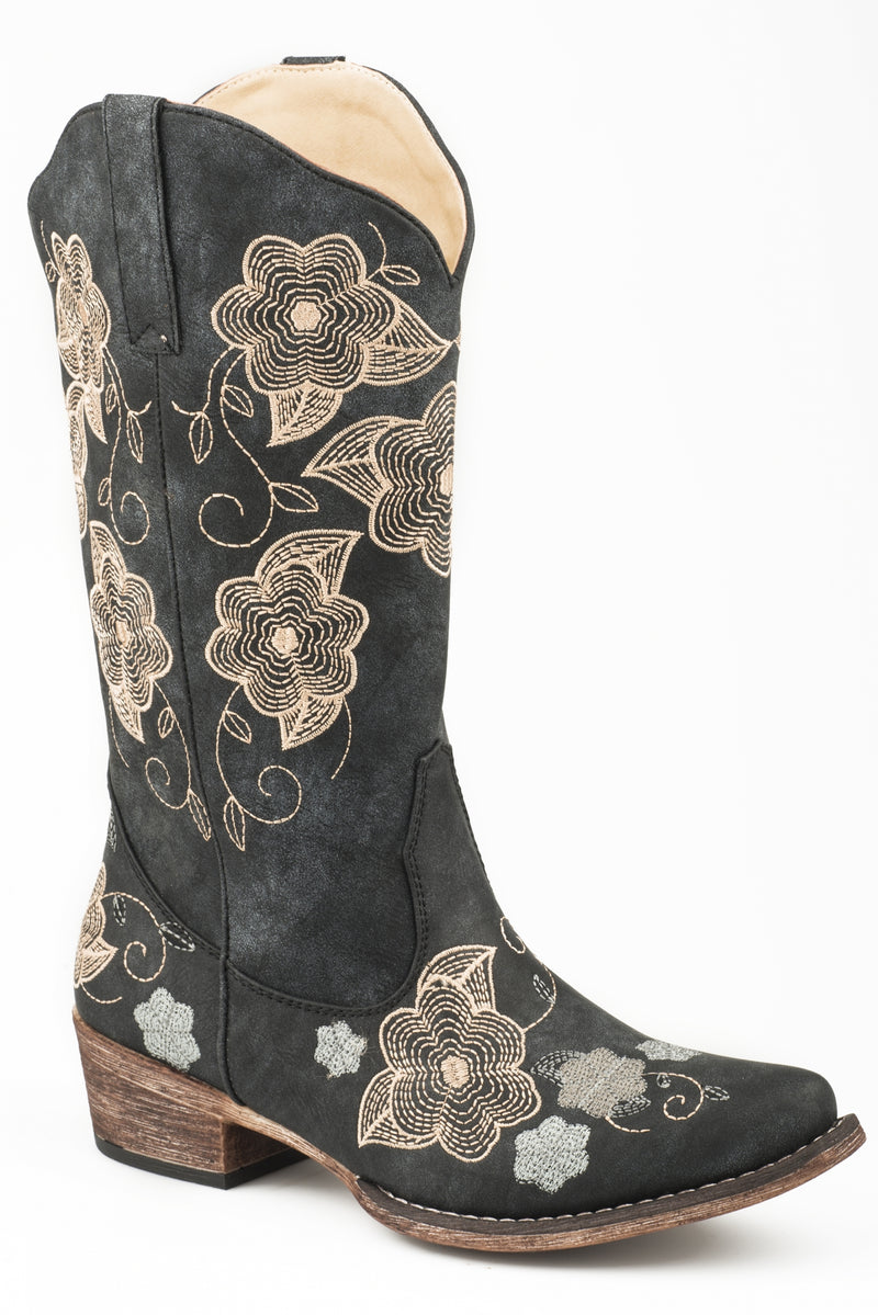 Roper Ladies Riley Flowers Western Boots