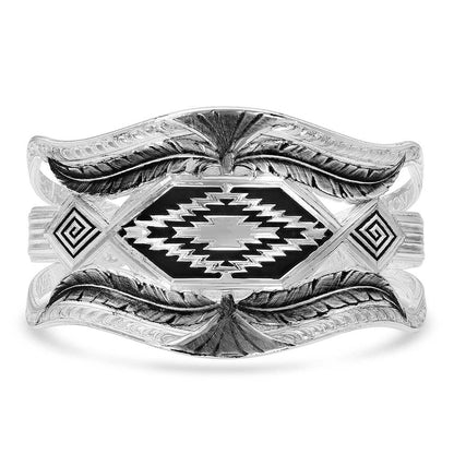 Montana Silversmiths Courage & Strength Feather Cut-Out Cuff Bracelet