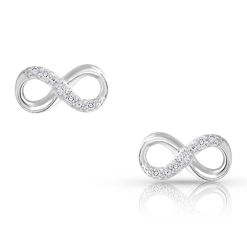 Montana Silversmiths Silver Shine Infinity Earrings
