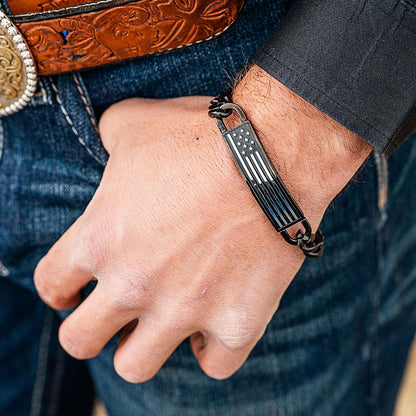Montana Silversmiths Kristy Titus Let Freedom Ring ID Bracelet