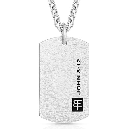 Montana Silversmiths I Am the Light Dog Tag Necklace