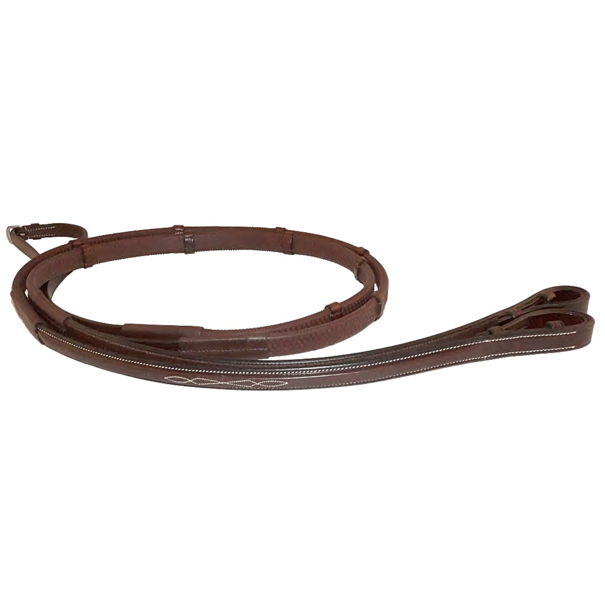 Nunn Finer Bella Donna Square Raised Rubber Rein with Hand Stops