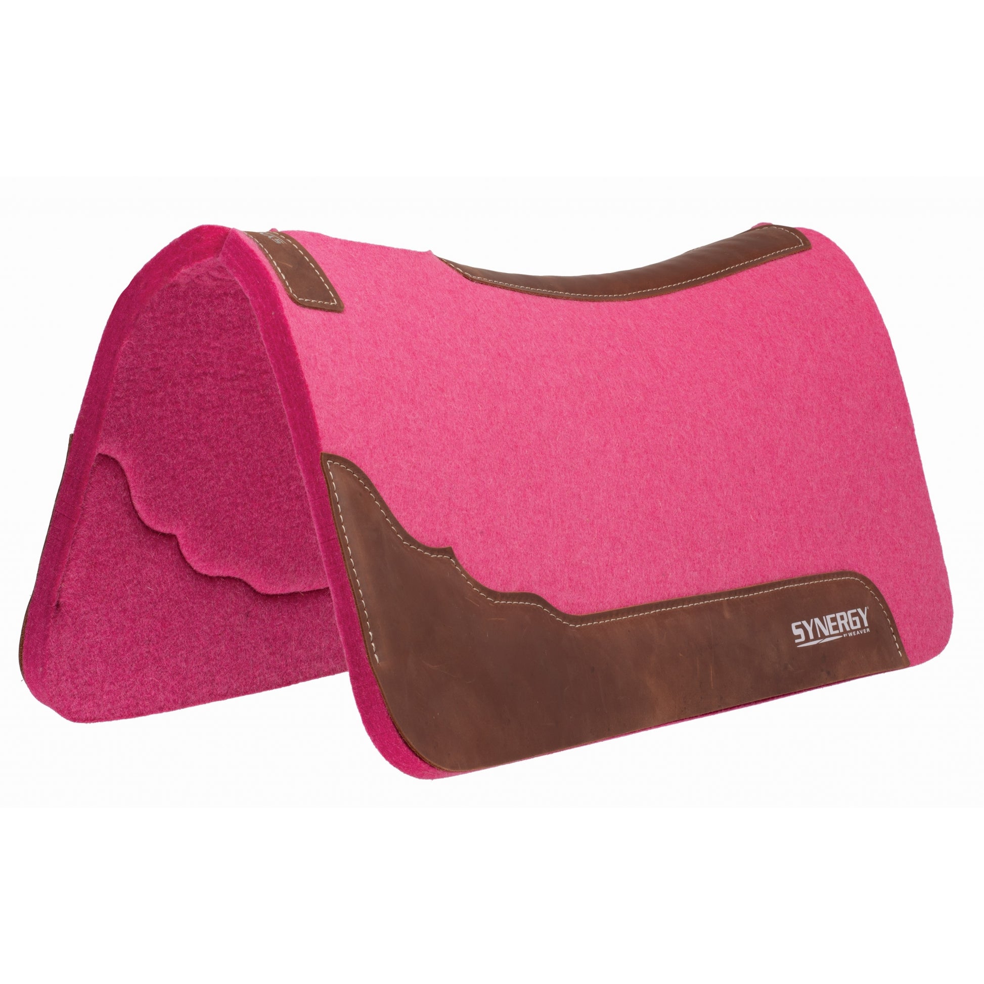 Weaver Synergy Contoured Steam Pressed 100% Merino Wool Felt Performance Saddle Pad