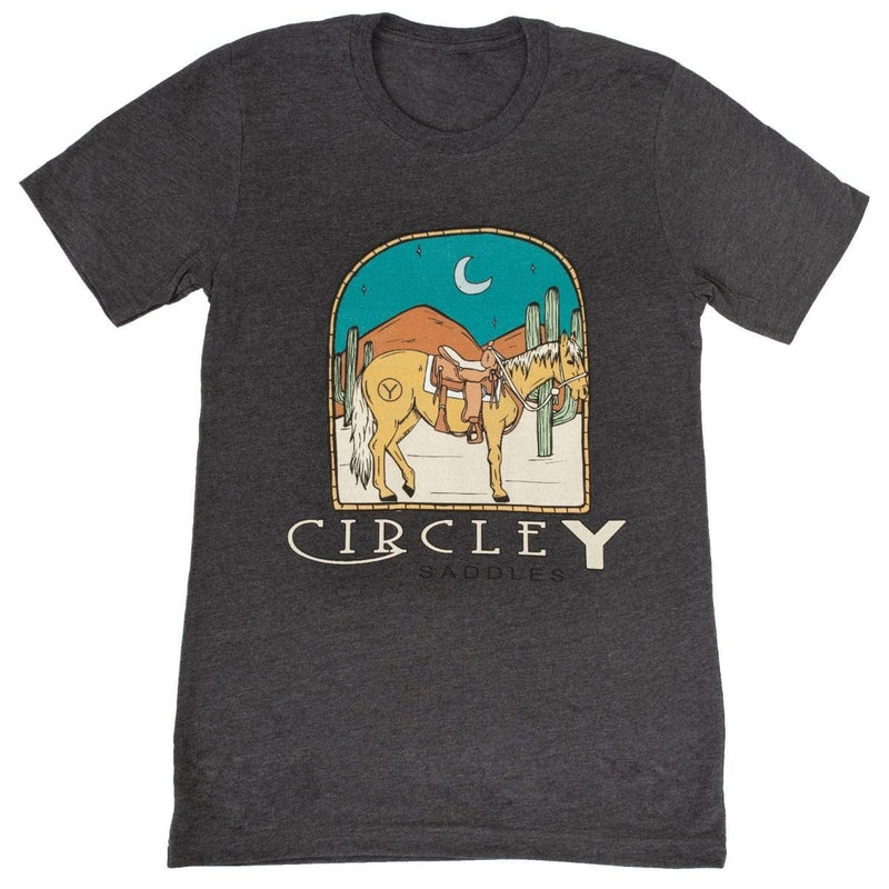 Circle Y Hitching Post Tee Shirt X-Large Gray