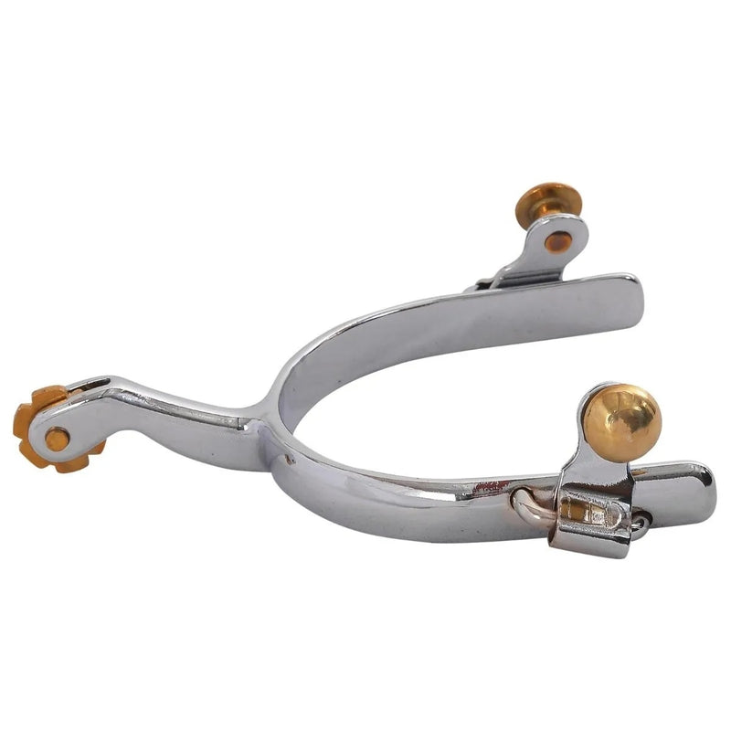 Diamond R Mens Chrome Roper Spurs