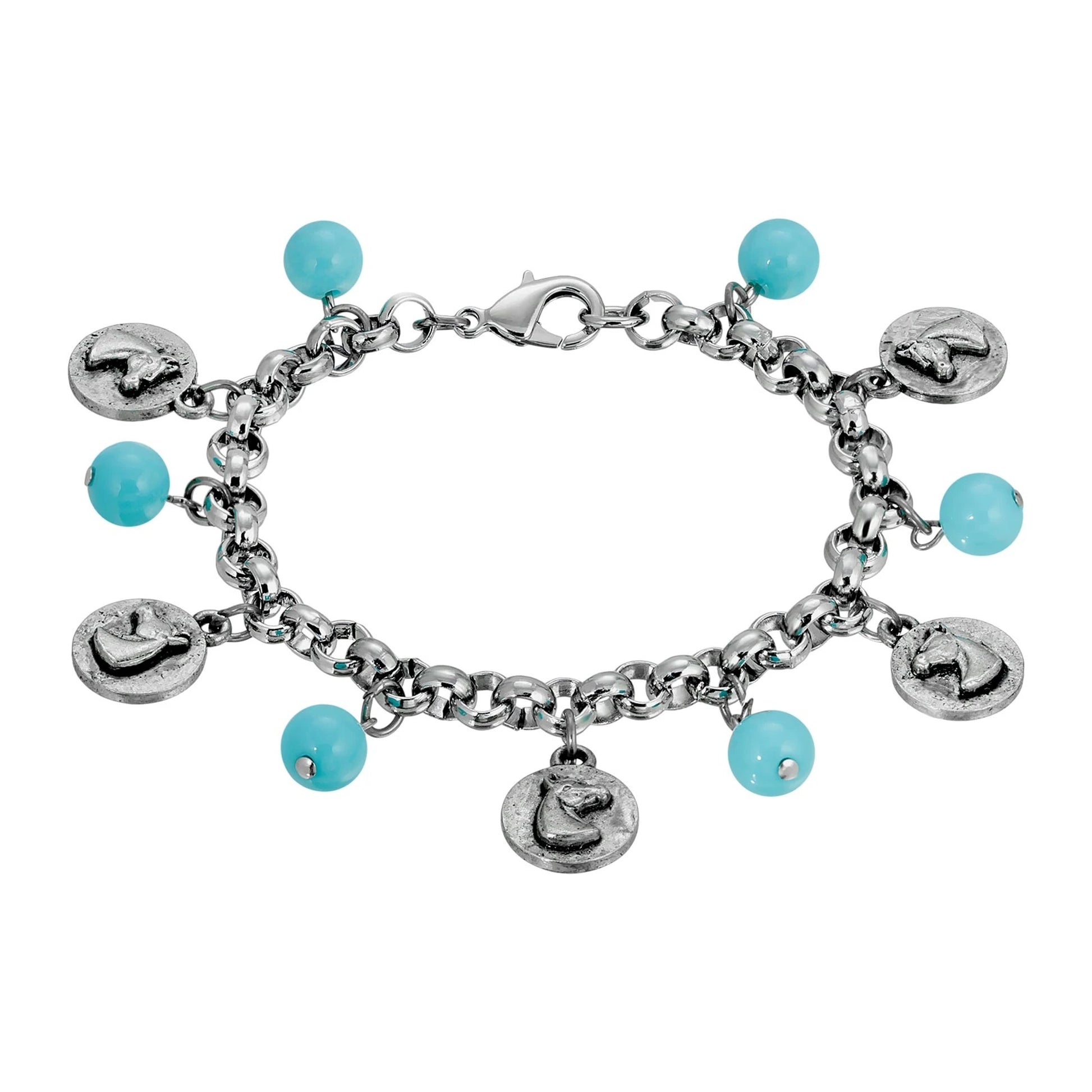 1928 Jewelry Horse Charm Bracelet