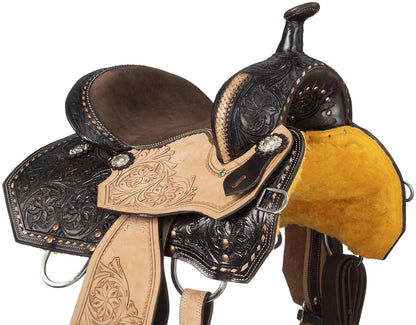 Silver Royal Youth Bisbee Barrel Saddle