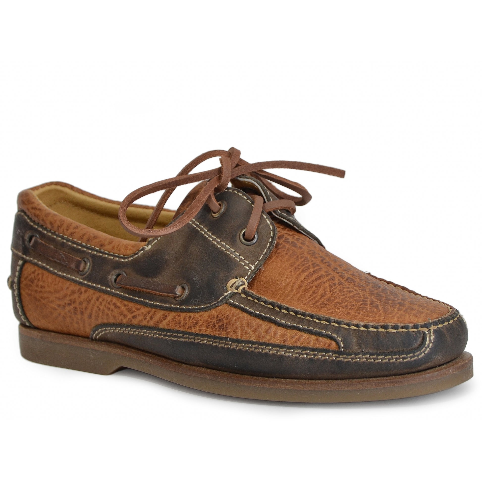 Stetson Mens Dillon Leather Boat Shoes