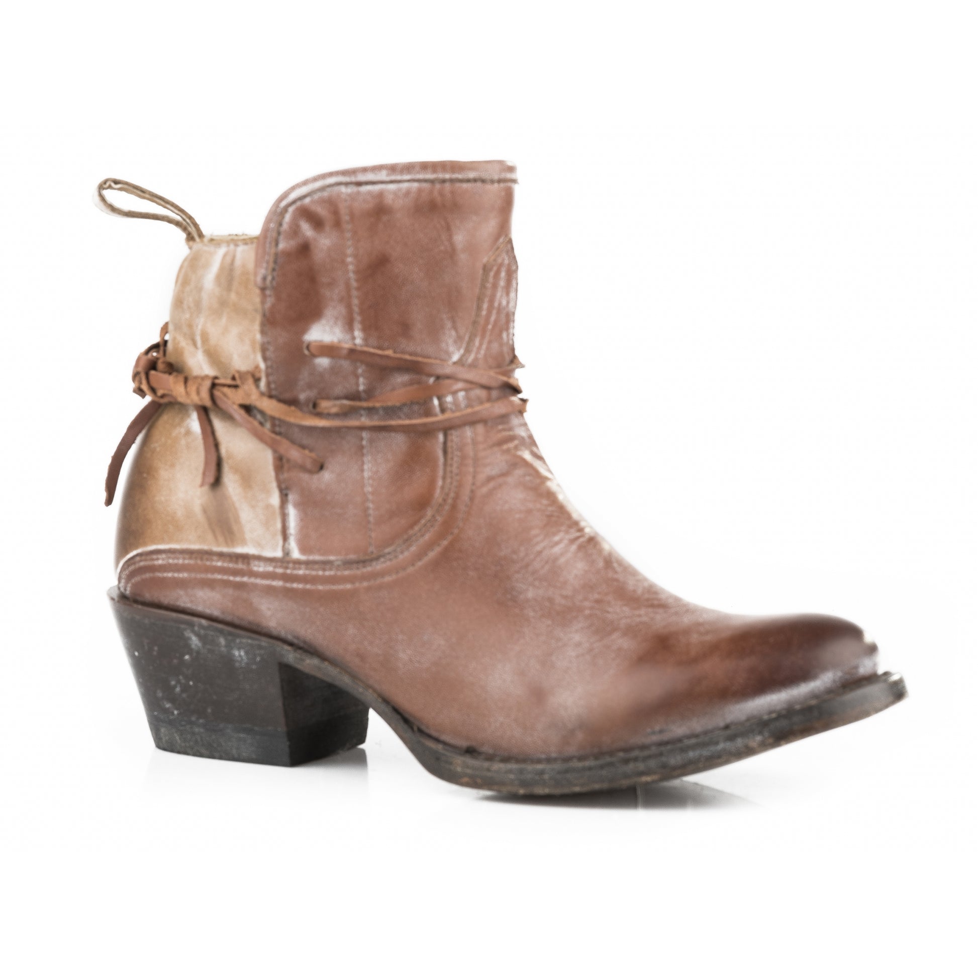 Stetson Ladies Minx Round Toe Tie Around Shaft Boots