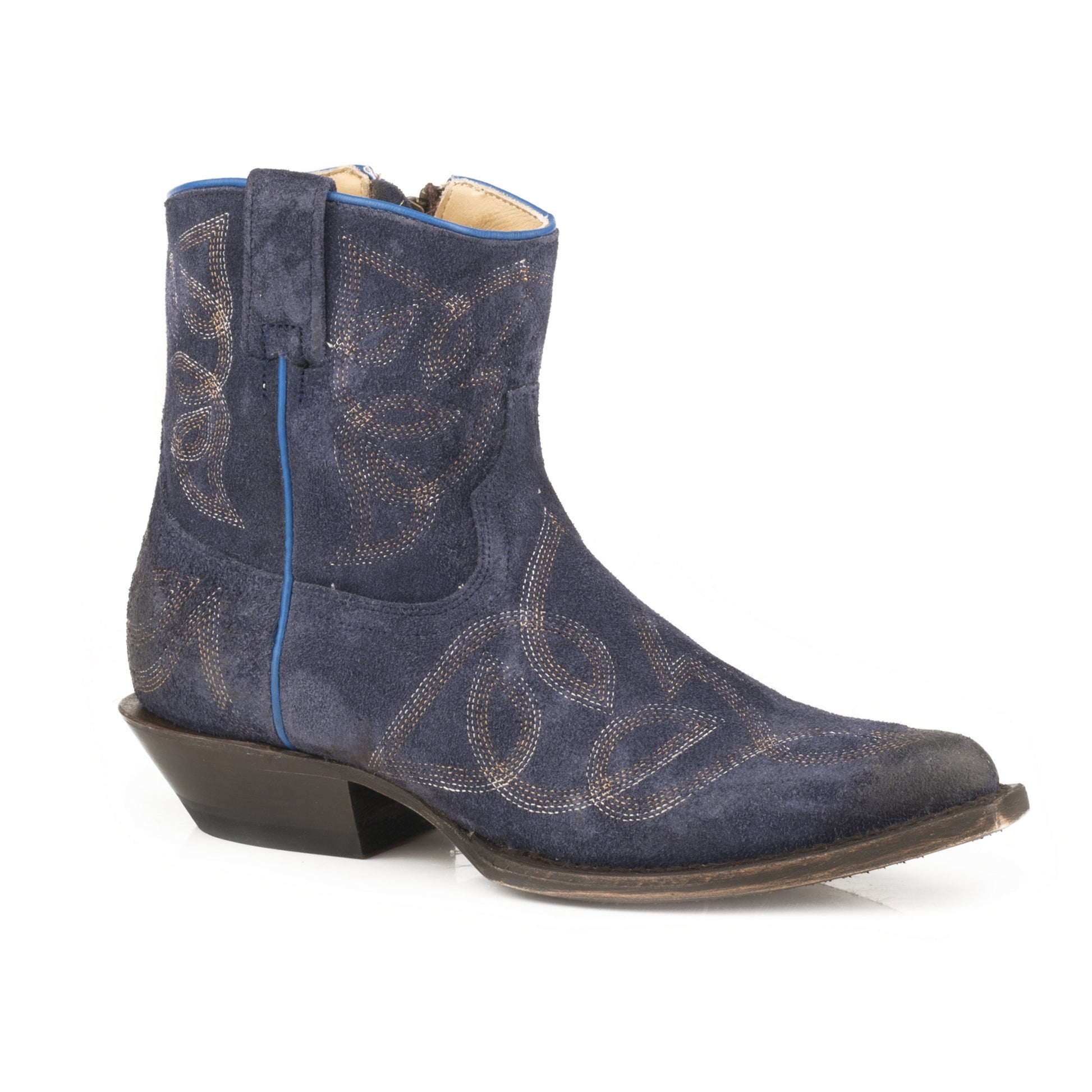 Stetson Ladies Collins Snip Toe Stacked Heel Boots