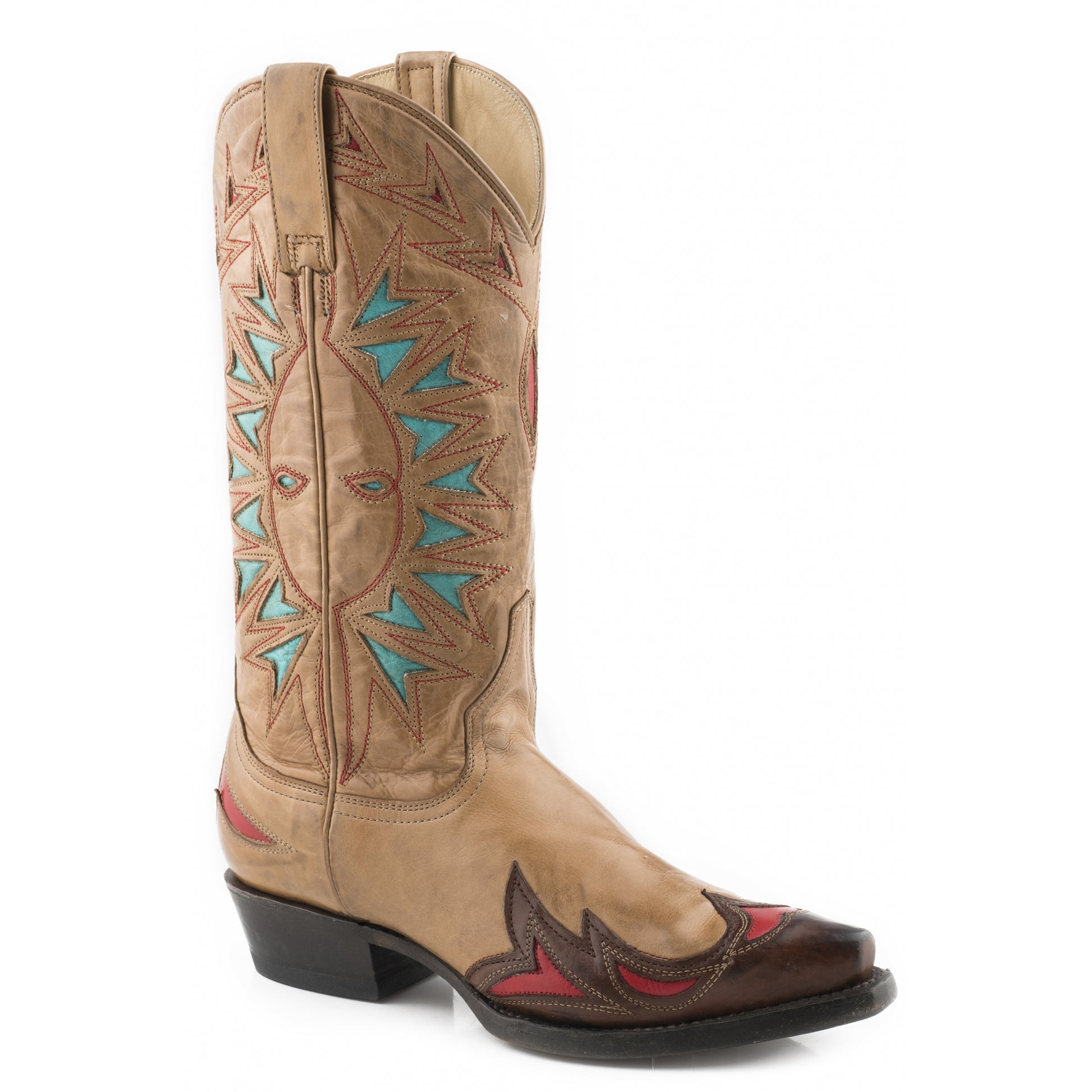 Stetson Ladies Penny Snip Toe 13" Shaft Leather Sole Boots