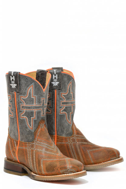 Tin Haul Big Kids Boots - Keep Me In Stitches with Eagle Sole
