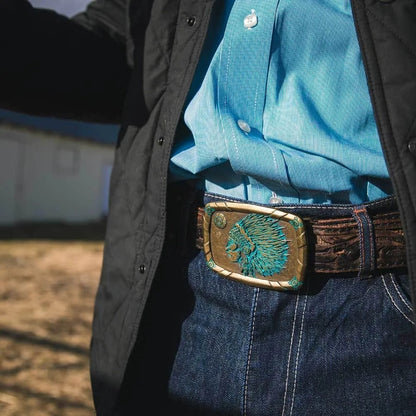 Montana Silversmiths Woven Traditions Heritage Attitude Buckle