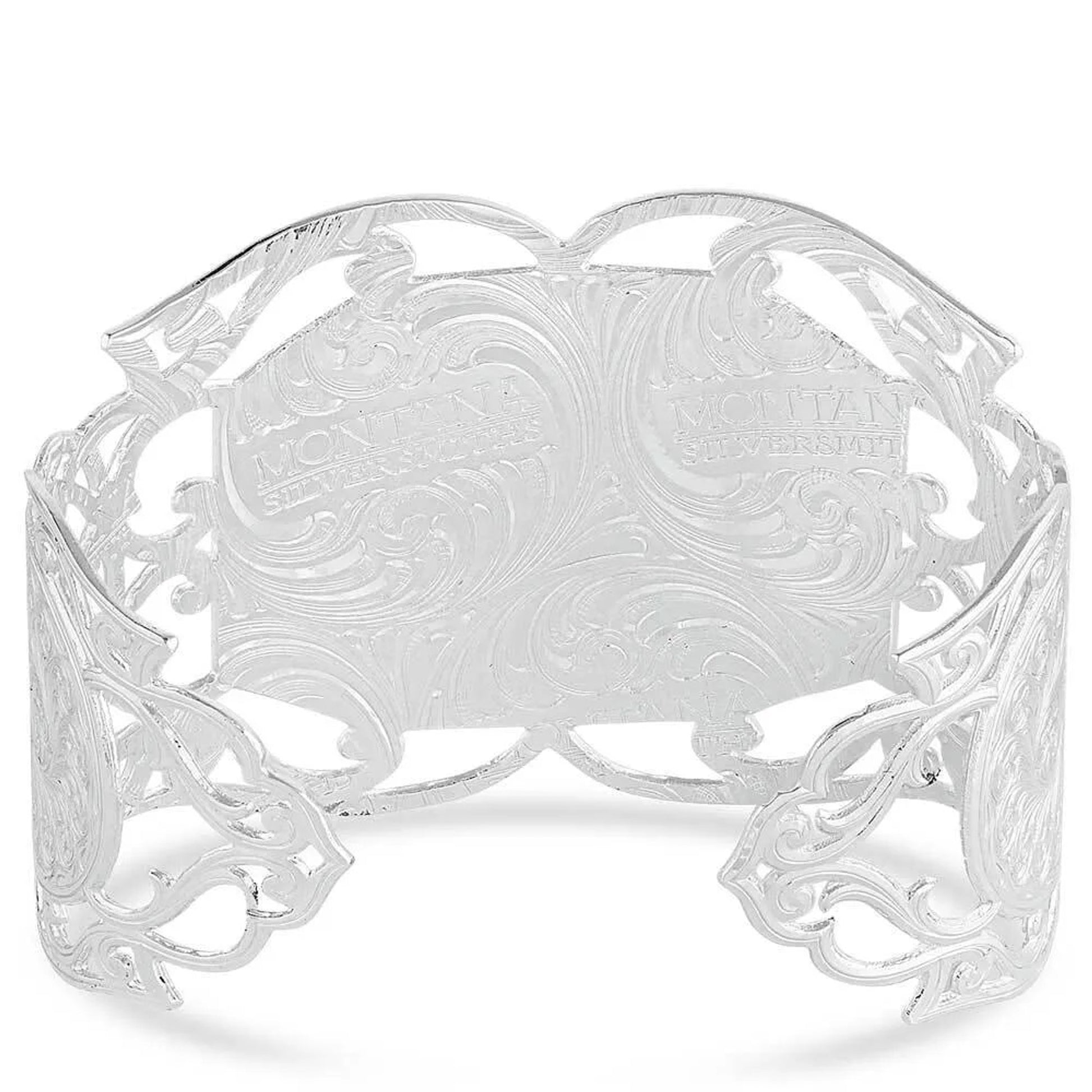 Montana Silversmiths Wide Open Spaces Filigree Cuff Bracelet With Horse Head