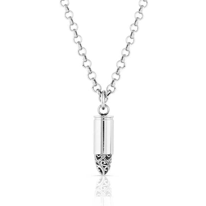 Montana Silversmiths One Filigree Shot Bullet Necklace