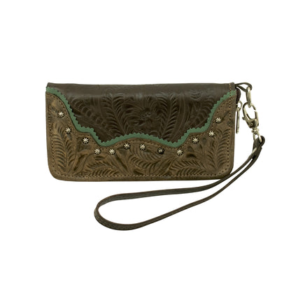 American West Ladies Saddle Ridge Zip-Around Wallet