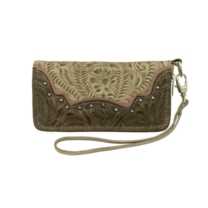 American West Ladies Saddle Ridge Zip-Around Wallet