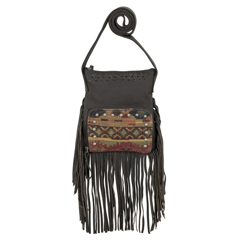 American West Fringed Cowgirl Crossbody with Front Compartment