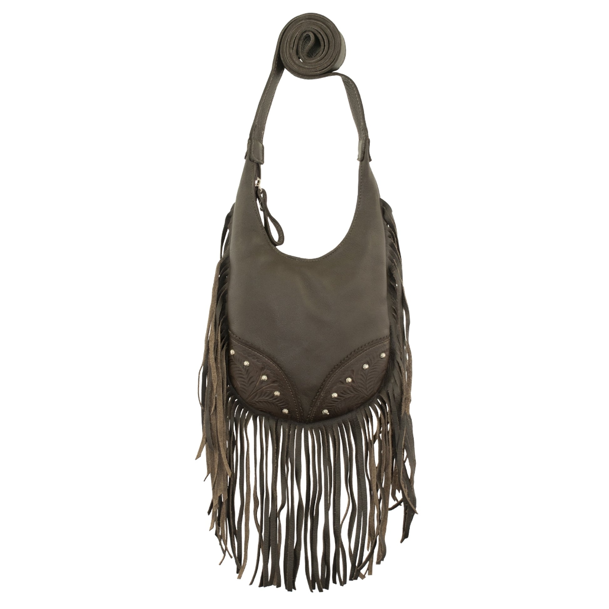Amercian West Fringed Cowgirl Hobo Crossbody Bag
