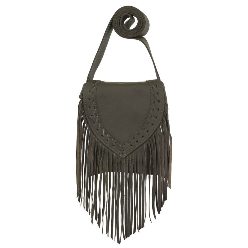 American West Fringed Cowgirl Flap Crossbody Bag