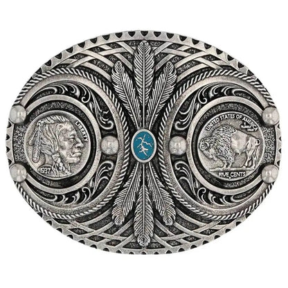 Montana Silversmiths Spirit of the Buffalo Nickel Attitude Buckle