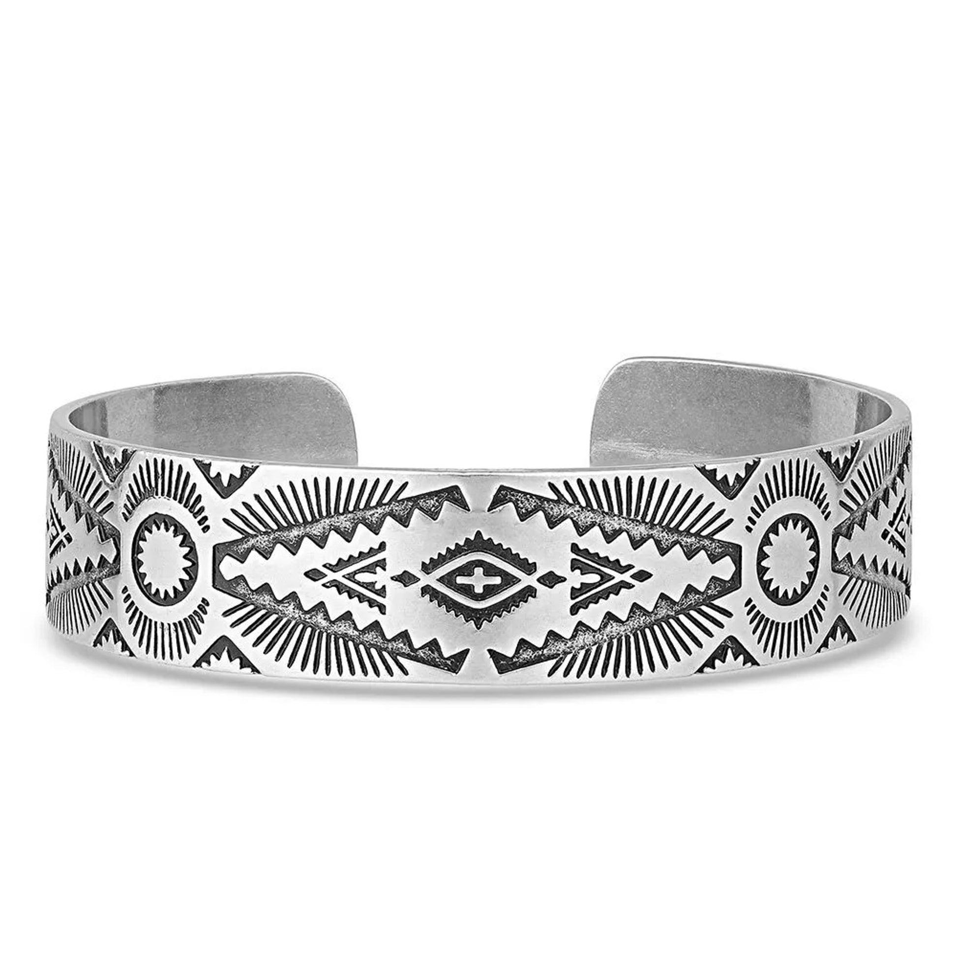 Montana Silversmiths Shimmering Depths Geometric Cuff Bracelet