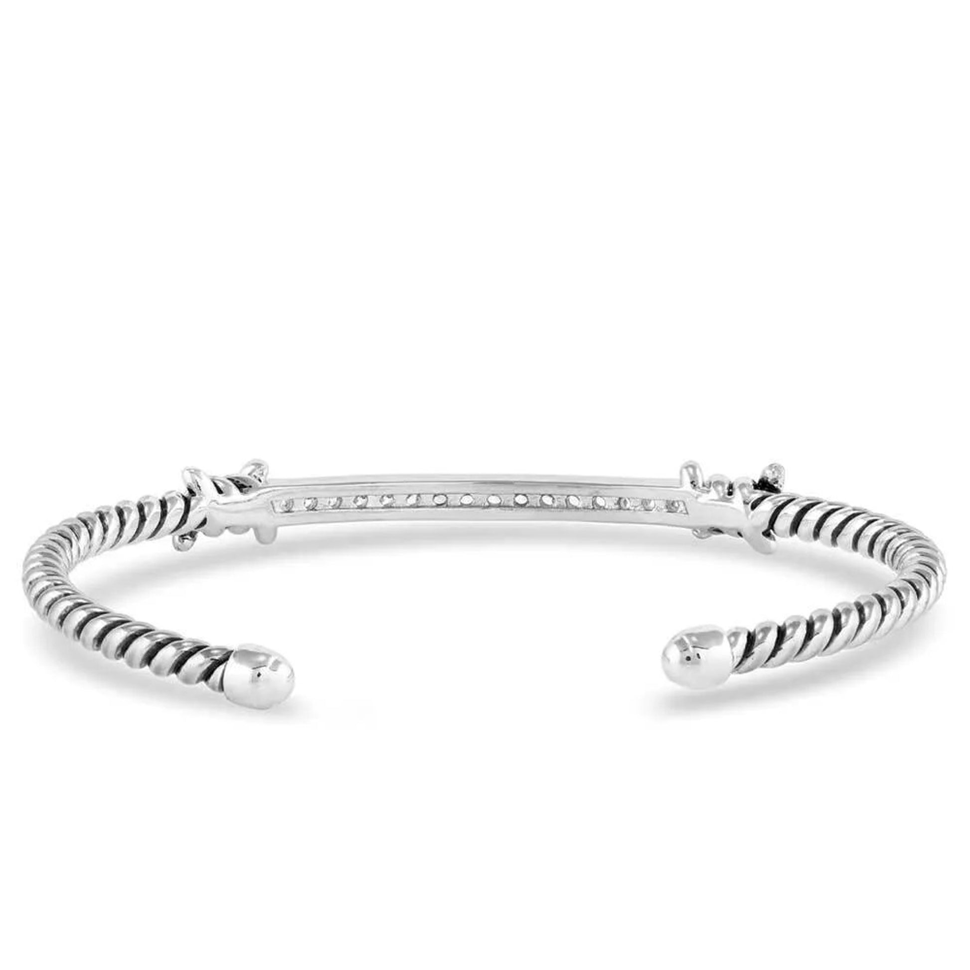 Montana Silversmiths Tied Up Crystal Barbedwire Bracelet