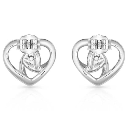 Montana Silversmiths Starlight Infinity Heart Earrings