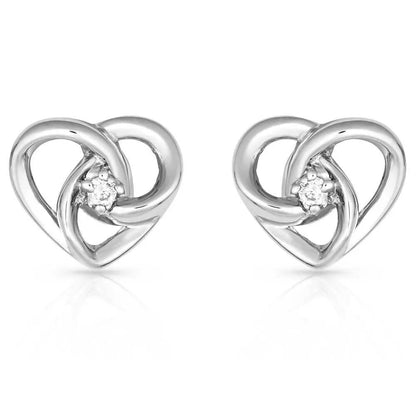 Montana Silversmiths Starlight Infinity Heart Earrings