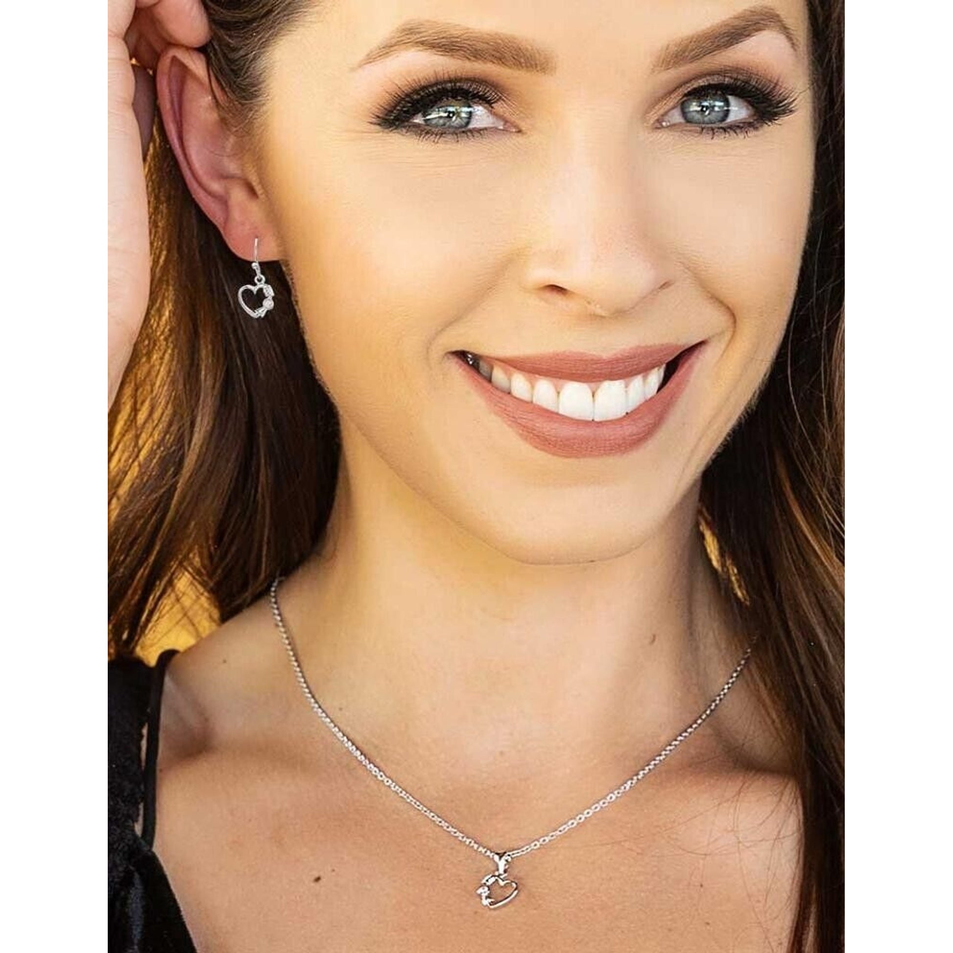 Montana Silversmiths Fiery Heart Of Ice Crystal Earrings