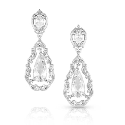 Montana Silversmiths Princess Frost Crystal Earrings