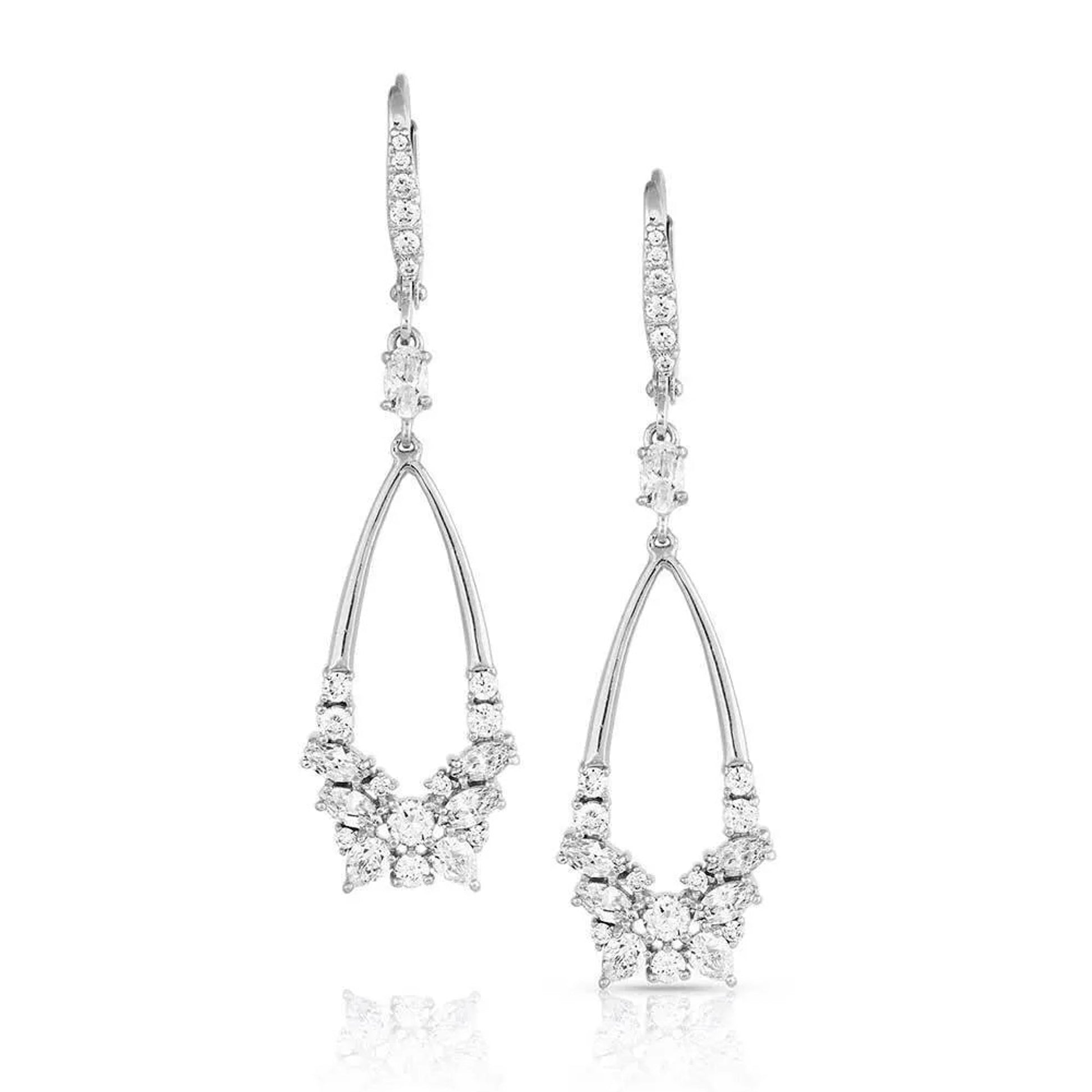 Montana Silversmiths Teardrop Masquerade Crystal Earrings
