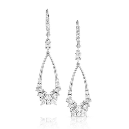 Montana Silversmiths Teardrop Masquerade Crystal Earrings